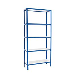 Rayonnage intérieur 1800x800x300 - 5 niveaux Bleu/Blanc - SIMON RACK - 8435104962077
