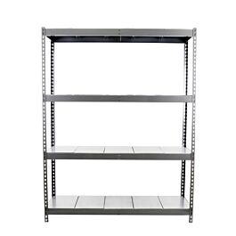 Étagère charge moyenne 500 à 600kg - 2000x2400x600 - 4 niveaux Gris - SIMON RACK - 8435104975879