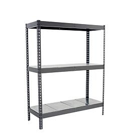 Étagère charge moyenne 500 à 600kg - 2000x2400x600 - 3 niveaux Gris - SIMON RACK - 8435104976326