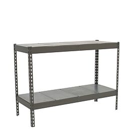 Étagère mobile charge moyenne 400kg - 900x1200x450 - 2 niveaux Gris - SIMON RACK - 8435104978252