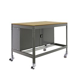 Kit établi mobile Bricolage - 917x1210x760 - 1 niveau Gris/Bois - SIMON RACK - 8435104984567