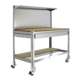 Kit établi mobile Bricolage - 1520x910x610 - 3 niveaux Bois - SIMON RACK - 8435104985083