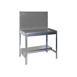 Établi de jardin - 1445x900x400 - 2 niveaux Gris - SIMON RACK - 8435104988350