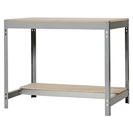 Kit établi Bricolage - 842x1210x610 - 2 niveaux Gris/Bois - SIMON RACK - 8435104991978