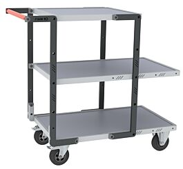 Servante 3 plateaux mélaminé + roues CC, 250 kg - FIMM - 884721115