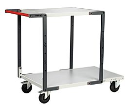 Servante 2 plateaux mélaminé + roues CC 250 kg - FIMM - 884722111