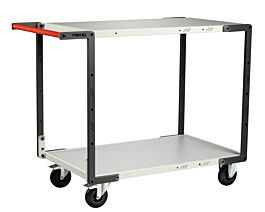 Servante 2 plateaux mélaminé 1000x600 mm roues CC 250 kg - FIMM - 884722112