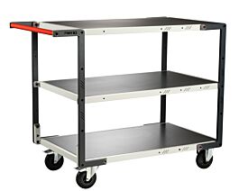 Servante 3 plateaux tôle 1000x600 mm roues CC 250 kg - FIMM - 884722314