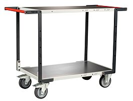 Servante Flat-Pack 2 plateaux tôle 1000x600 mm charge 400 kg - FIMM - 884722446