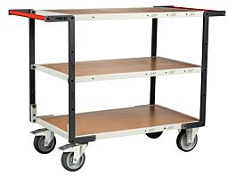 Servante montée 3 plateaux 850x500 mm charge 400 kg - FIMM - 886721247