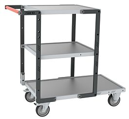 Servante montée 3 plateaux tôle galva charge 250 kg - FIMM - 886721323