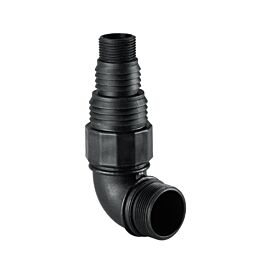 Raccord coudé avec adaptateur multiple 1 1/2