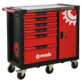 Servante XLINER 6 tiroirs et armoire + modules mousse 173 pièces - MOB OUTILLAGE - 9522173601