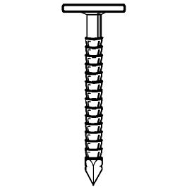 Pointe tête extra large annelées INOX 2,8/3,1X60 - 5 KG - ASLAFIX - 5L280609