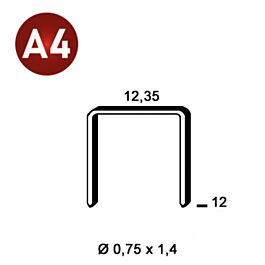 3300 AGRAFES AK-12 INOX A4 - ASLAFIX - 6AK12A4
