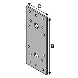 CONNECTEUR PLAT 95X40X2,5 - ASLAFIX - CP095035