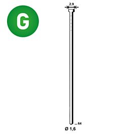 2000 Pointes fines BRADS 20°-16/64 GALVA - ASLAFIX - PO62758