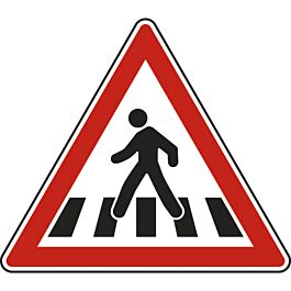 Panneau triangle Passage pour piéton 500 Ecolign A13b cl1 - NADIA SIGNALISATION - TRI500E1A13b