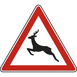 Panneau triangle Passage d'animaux sauvages 1000 Ecolign A15b cl1 - NADIA SIGNALISATION - TRI1000E1A15b