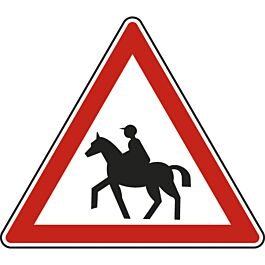 Panneau triangle Passage de cavaliers 1000 Ecolign A15c cl1 - NADIA SIGNALISATION - TRI1000E1A15c