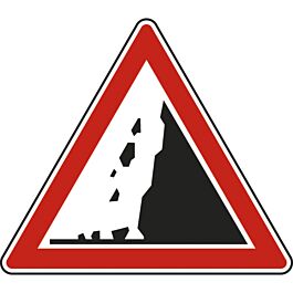 Panneau triangle Risque de Chute de Pierres 700 Ecolign A19 cl1 - NADIA SIGNALISATION - TRI700E1A19