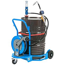 Ensemble pneumatique huile Eco 3/1 mobile pour fût 200 l avec enrouleur - ALGI EQUIPEMENT - 07750650EC