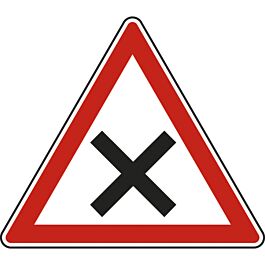 Panneau triangle Céder le Passage à Droite Intersection 500 Ecolign AB1 cl2 - NADIA SIGNALISATION - TRI500E2AB1