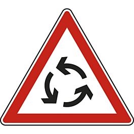 Panneau triangle Carrefour à sens giratoire 500 Ecolign AB25 cl2 - NADIA SIGNALISATION - TRI500E2AB25