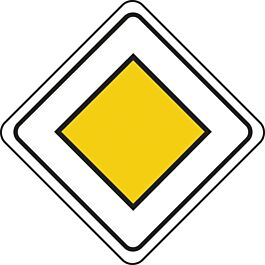 Panneau Losange indication route prioritaire 500 + équr AB6 cl2 - NADIA SIGNALISATION - PLOS500E2AB6