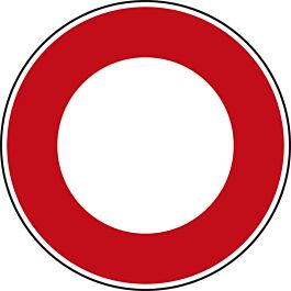 Panneau disque circulation interdite tout véhicule double sens 650 Ecolign B0 cl1 - NADIA SIGNALISATION - DIS650E1B0