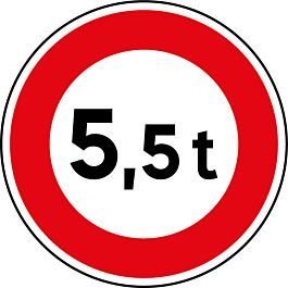 Panneau disque Accès interdit véhicules 650 Ecolign B13 5T5 cl1 - NADIA SIGNALISATION - DIS650E1B13 5T5