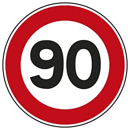 Panneau disque limitation vitesse interdiction 650 Ecolign B14 90 cl1 - NADIA SIGNALISATION - DIS650E1B14 90