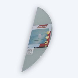 Tablettes verre sablée 1/2 lune 58 x 16 cm - MOTTEZ - B166FSA