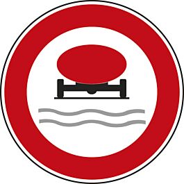 Panneau disque Accès interdit véhicules transportant marchandises polluantes 650 B18b cl1 - NADIA SIGNALISATION - DIS650E1B18b