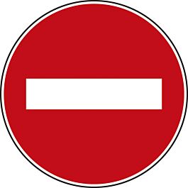 Panneau disque Sens interdit à tout véhicule 650 Ecolign B1 cl1 - NADIA SIGNALISATION - DIS650E1B1