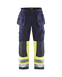 Pantalon artisan multinormes Blåkläder 1479 Marine/Jaune fluo Blaklader - 147915148933C