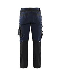 Pantalon artisan Blaklader stretch 1799 noir et bleu marine - 179918608699C