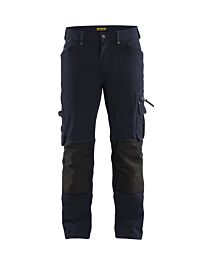 Pantalon X1900 artisan stretch 4D sans poches flottantes Blåkläder 1989 Marine foncé/Noir Blaklader - 198916448699C