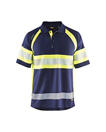 Polo haute-visibilité anti-UV Blåkläder 3338 Marine/Jaune fluo Blaklader - 333810518933