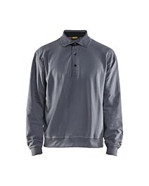 Sweat col polo Blåkläder 3370 Gris clair Blaklader - 337011589400