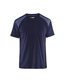T-shirt bicolore Blåkläder 3379 Marine/gris clair Blaklader - 337910428894