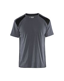 T-shirt bicolore Blåkläder 3379 Gris clair/Noir Blaklader - 337910429499