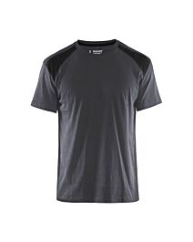 T-shirt bicolore Blåkläder 3379 Gris moyen/Noir Blaklader - 337910429699