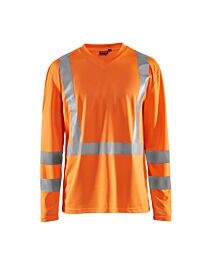 T-shirt manches longues col V haute visibilité anti-UV anti-odeur Blåkläder 3383 Orange fluo Blaklader - 338310115300