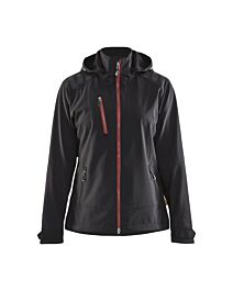 Veste Softshell Femme Blåkläder 4719 Noir/Rouge Blaklader - 471925139956