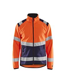 Veste softshell Haute-visibilité Blåkläder 4877 Orange fluo/Marine Blaklader - 487725165389
