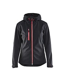 Veste softshell à capuche femme Blåkläder 4919 Noir/Rouge Blaklader - 491925179956