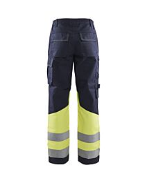 Pantalon multinormes femme Blåkläder 7181 Marine/Jaune fluo Blaklader - 718115148933C