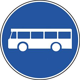 Panneau disque accès réservé transports en commun 450 B27 cl2 - NADIA SIGNALISATION - DIS450E2B27