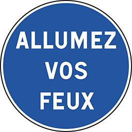 Panneau disque Obligation Mentionnée 450 Ecolign B29 cl2 - NADIA SIGNALISATION - DIS450E2B29